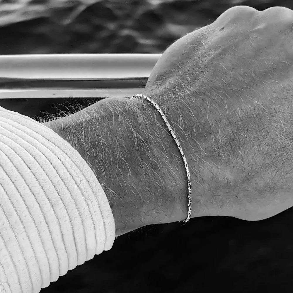 Titanium Steel Bracelet For Men Minimalist Design by GJG Denim