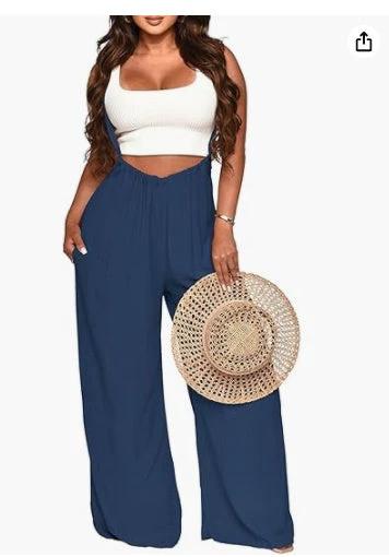 sleeveless Casual Jumpsuit by GJG Denim