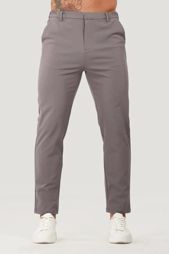Solid Color Business Casual Men's Pants by GJG Denim