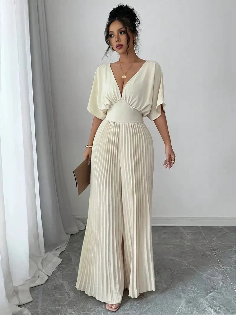 Pleated jumpsuit wide leg by GJG Denim
