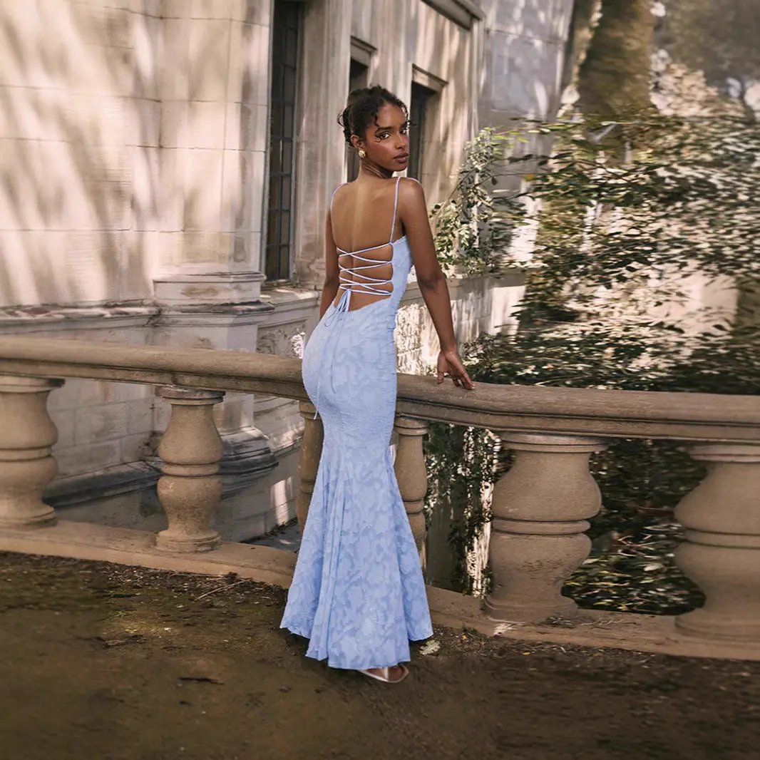 European And American Strap Dress Women by GJG Denim
