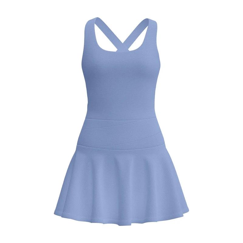 High-stretch Dresses, New Summer Nude Anti-walking Sports Dresses by GJG Denim
