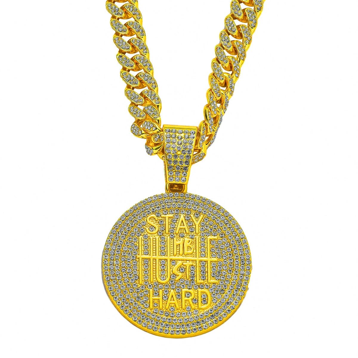 "Stay Humble Hustle Hard" Men's Necklace by GJG Denim