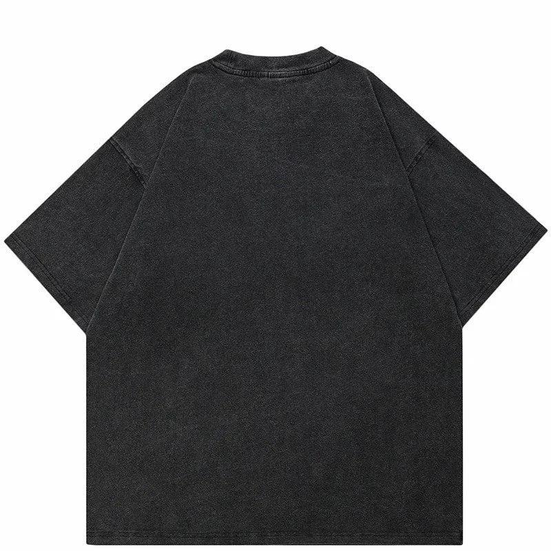 Fashion Personality Men's Retro Fuzzy T-shirt by GJG Denim