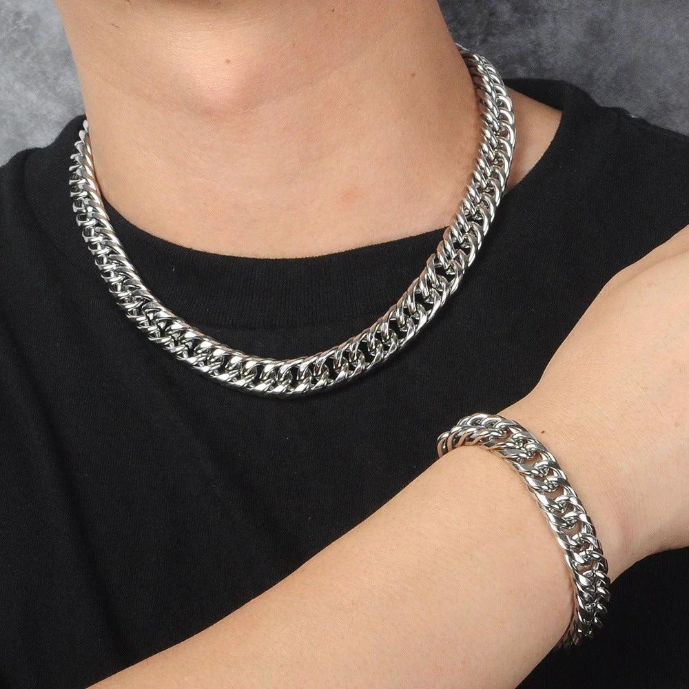 Titanium Steel Necklace For Men by GJG Denim