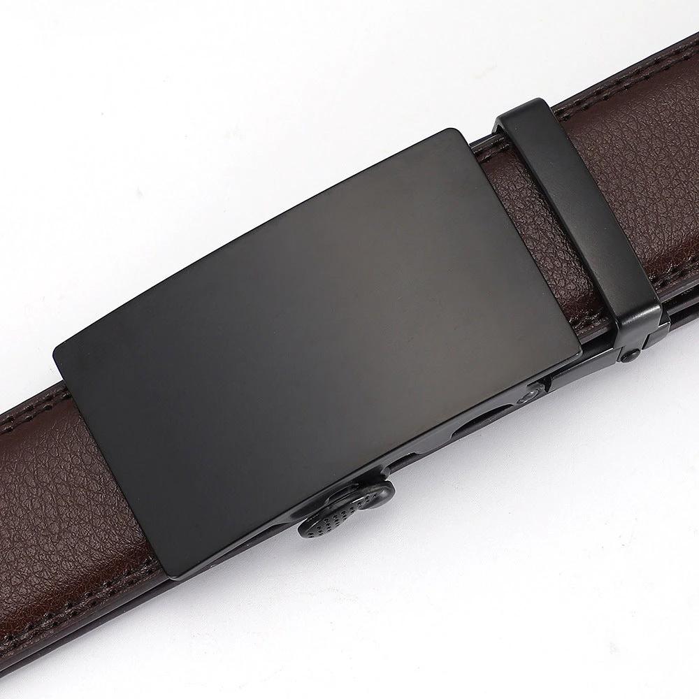 Men's All-match Automatic Buckle Cowhide Belts by GJG Denim