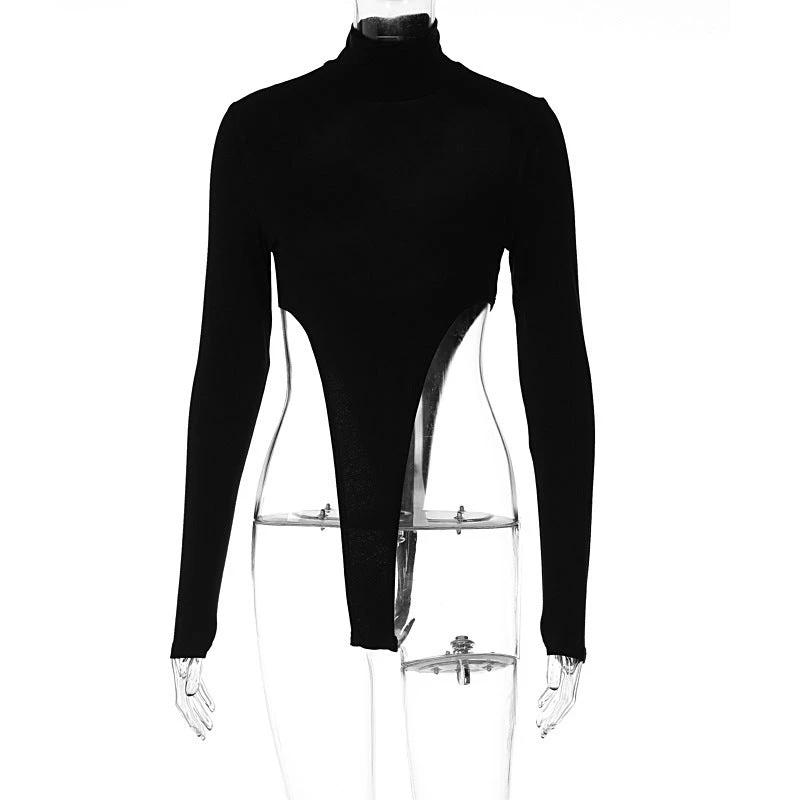 New Fashionable Fitted Long Sleeve Base Bodysuit Women by GJG Denim