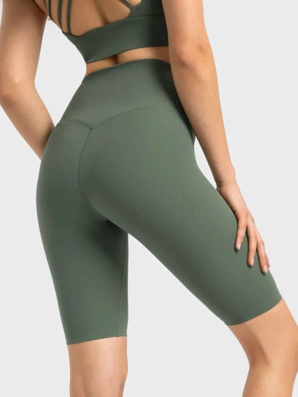Millennia High Rise Wide Waistband Active Shorts by Lady Ros