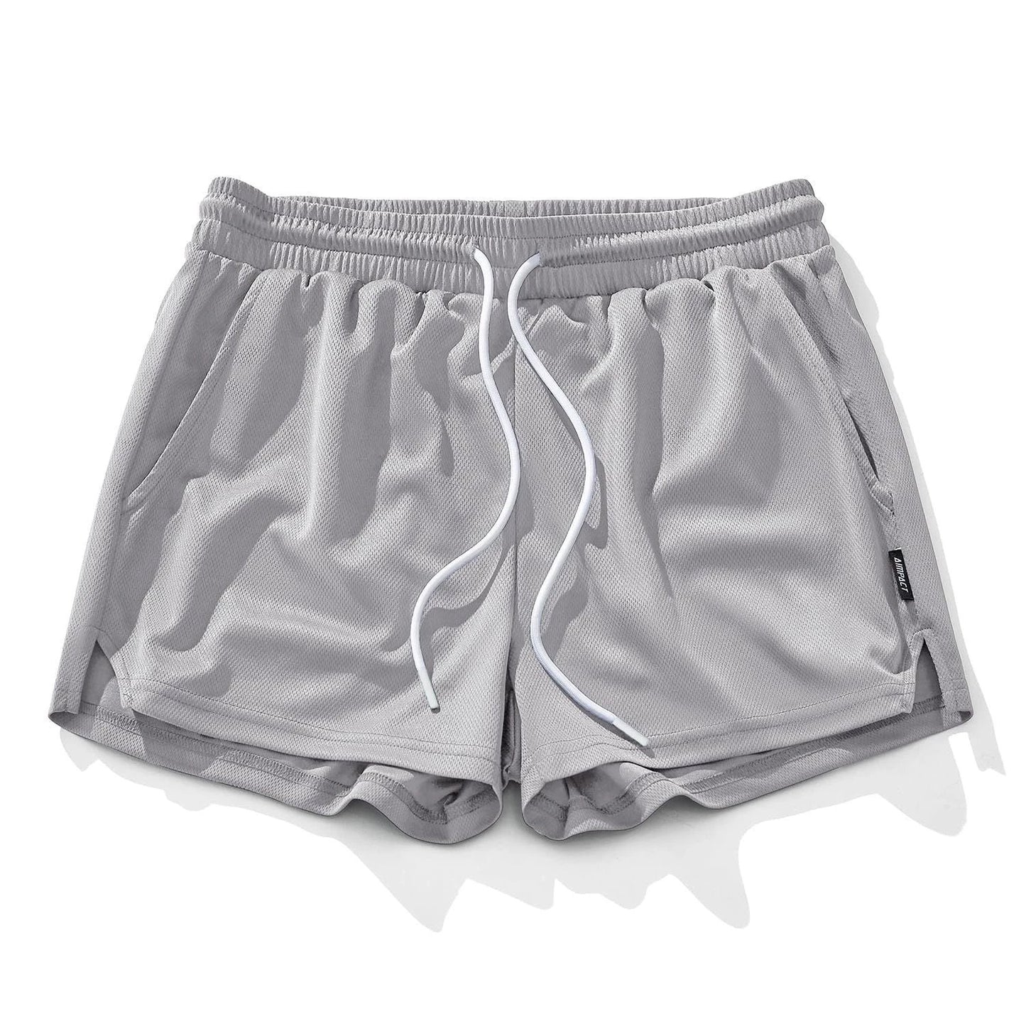 Men's Mesh Running Quick-drying Workout Shorts by GJG Denim