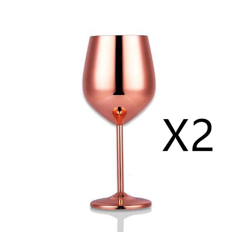 Stainless steel wine glass by GJG Denim