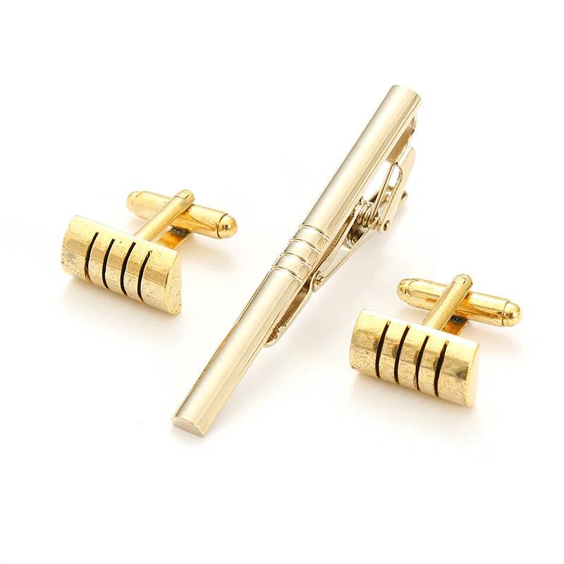 Men's Formal Business Cufflinks And Tie Clip Set by GJG Denim