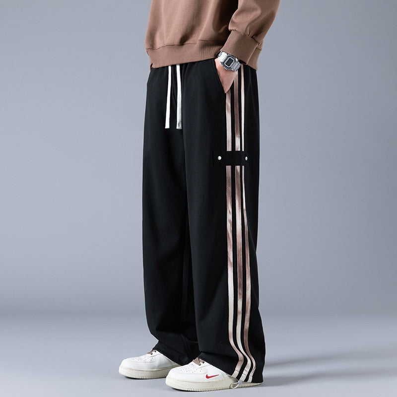 Men's Three-Stripe Jogger Sweatpants by GJG Denim