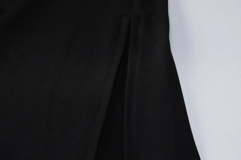 Slit Cutout Wrap Breast Chain Dress by GJG Denim