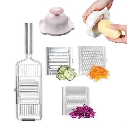 Stainless Steel Grater, Vegetable And Fruit Slicer, Peeler by GJG Denim