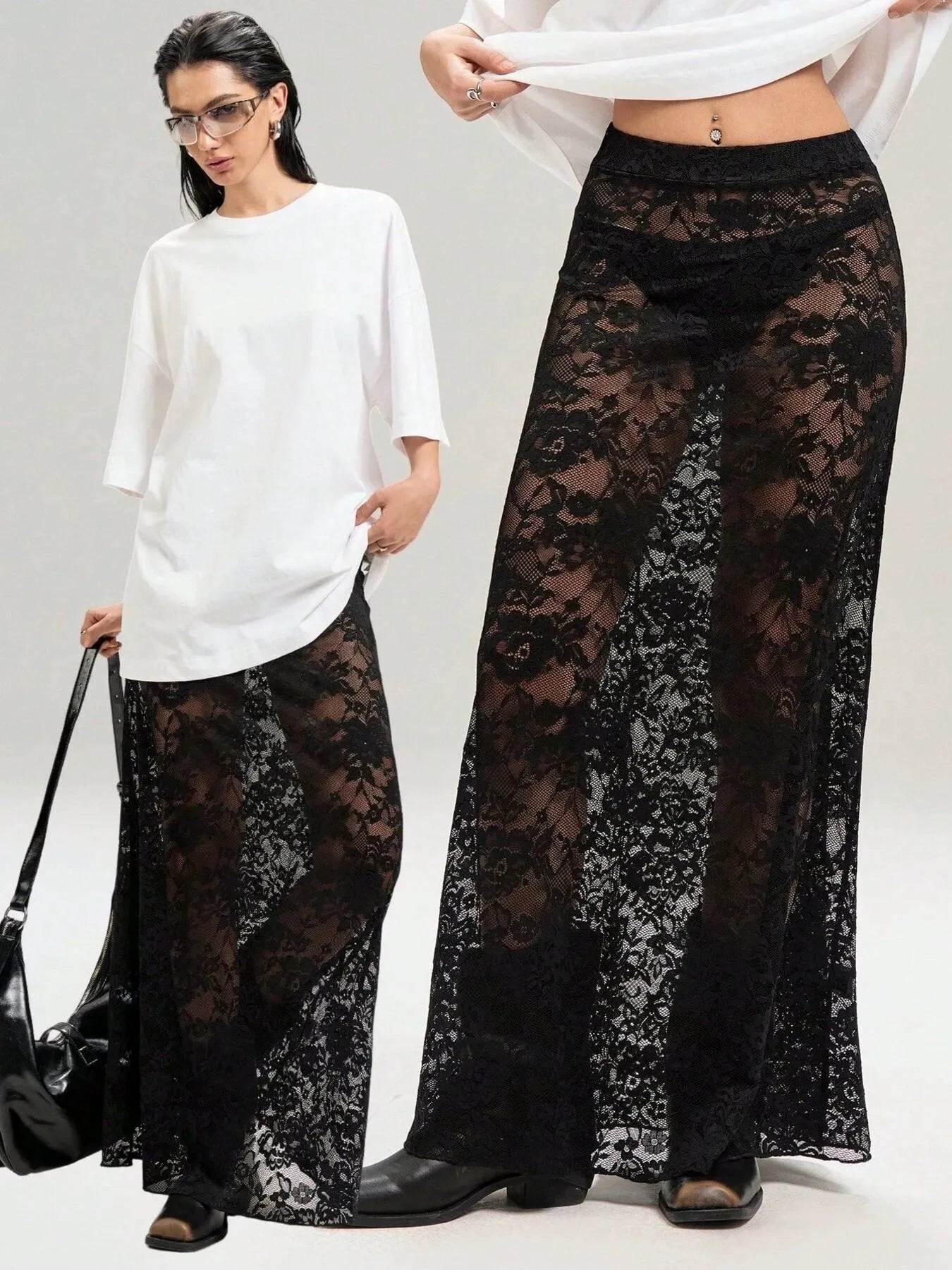 Lace Maxi Skirt by Lady Ros