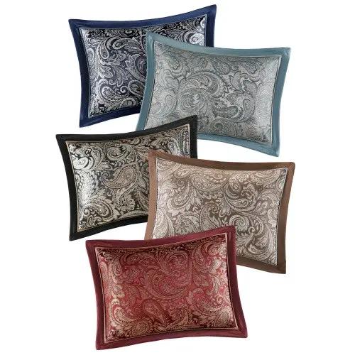 12 Piece Comforter Set With Cotton Bed Sheets Blue Brown Full by GJG Denim