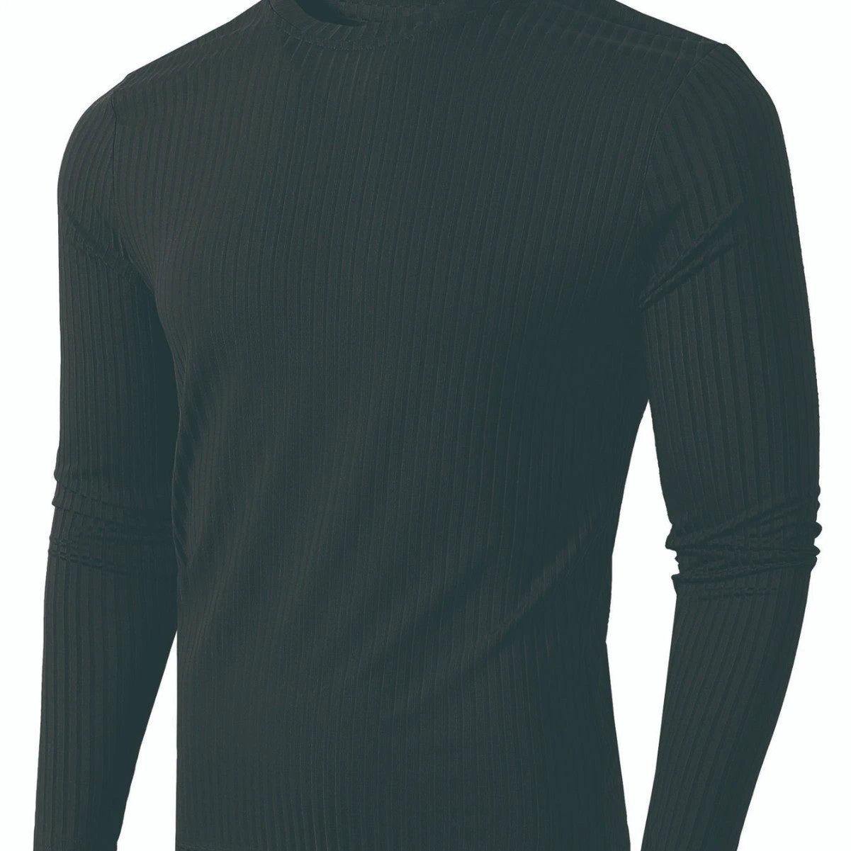 Men's Striped Fabric High Elastic Breathability Long Sleeve Shirt by GJG Denim