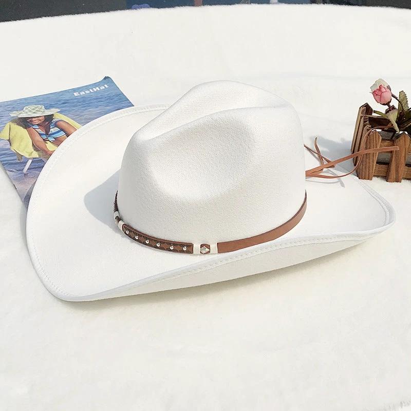 Men's Felt Riding Woolen Cowboy Hat by GJG Denim