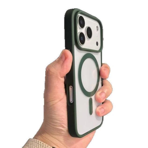 Non-yellow Phone Case Transparent Magnetic Ultra-thin Drop-resistant Protective Cover by GJG Denim