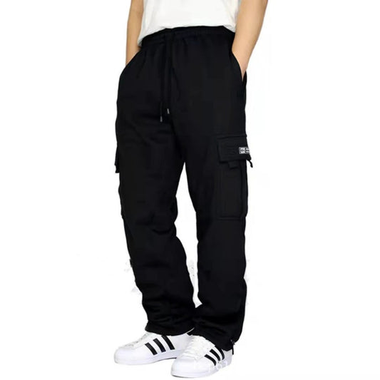 Men's Sweatpants Drawstring Stretch Elastic Waist Joggers by GJG Denim