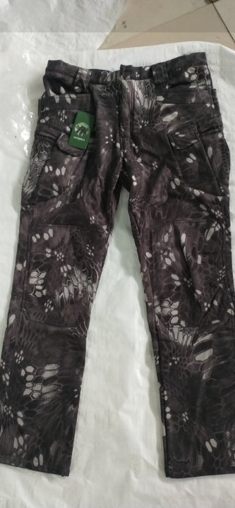 Men's Fleece-Lined Waterproof Tactical Pants by GJG Denim