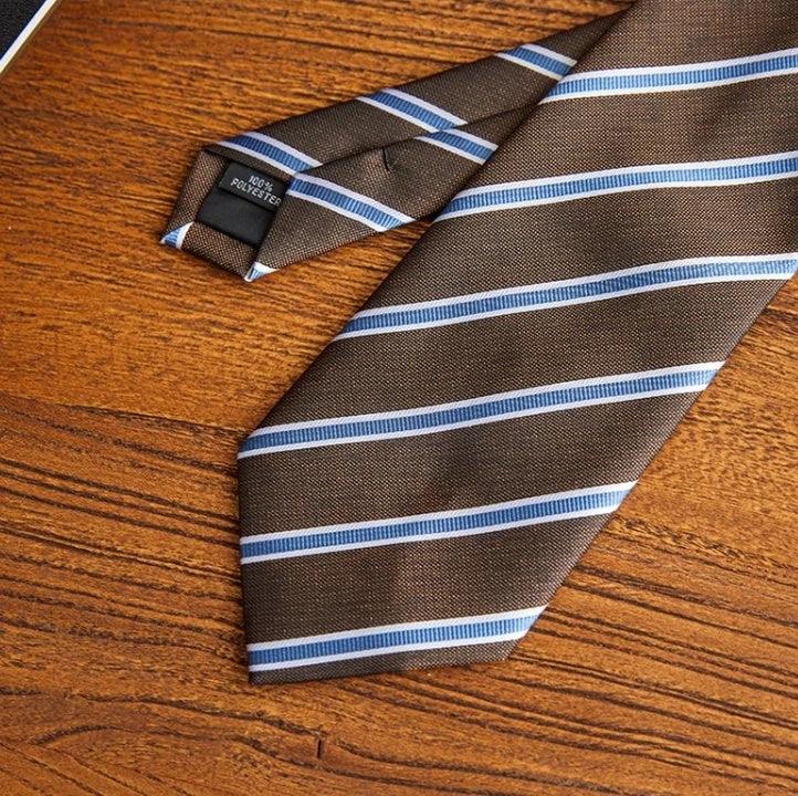 Business Formal Wear Striped Tie Host Commuter Arrow All-match Suit Shirt Accessories by GJG Denim