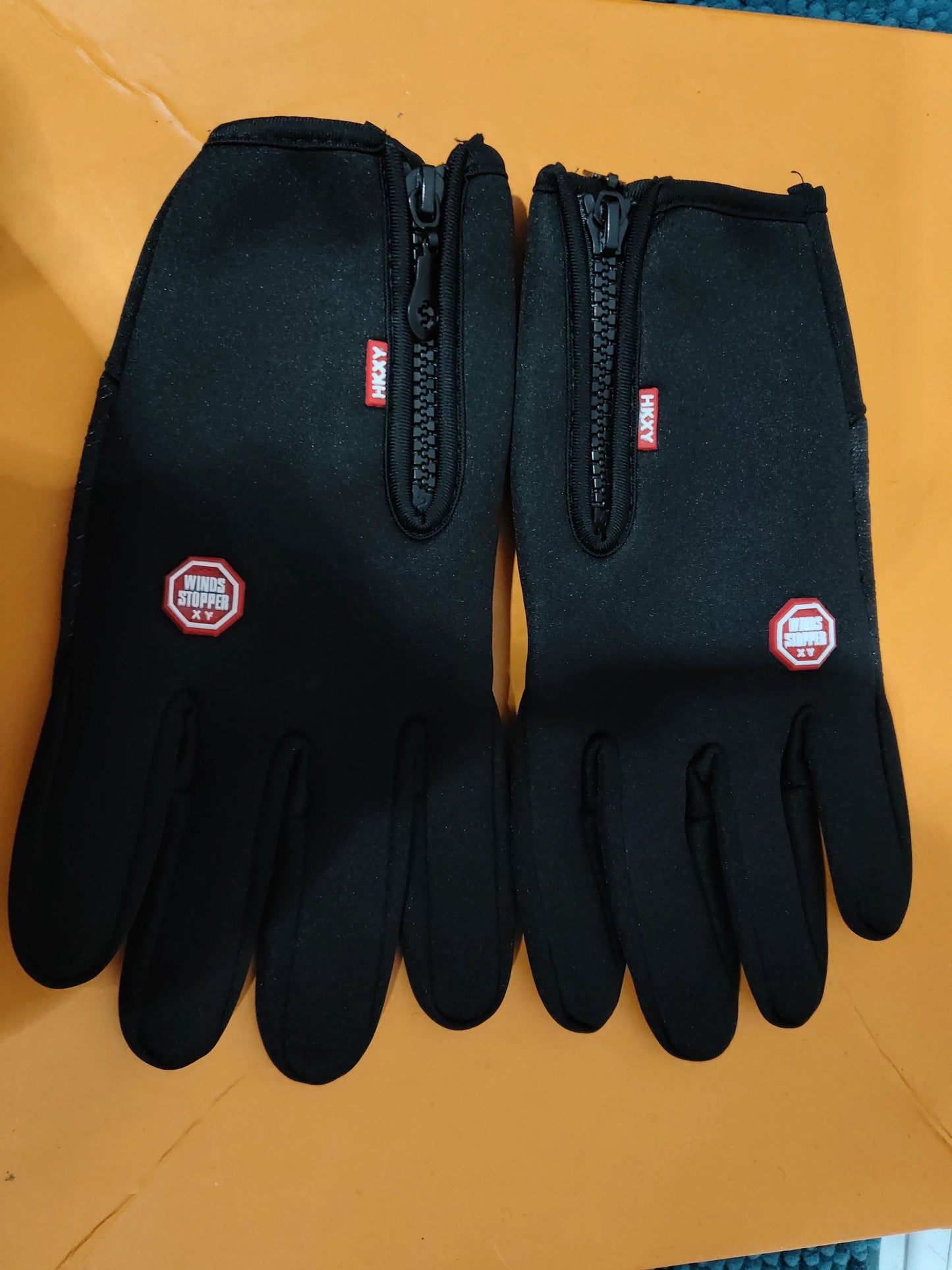 Winter Sports Gloves Men's Non-slip Thick Windproof Finger Warm by GJG Denim