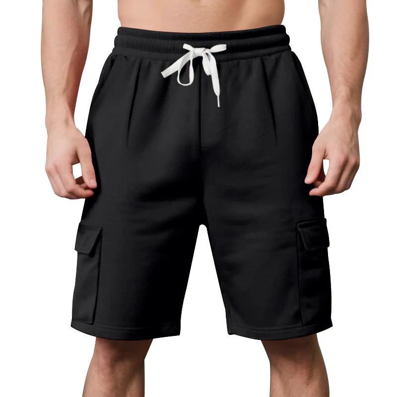 Men's Summer Sports Breathable And Loose Tooling Multi-pocket by GJG Denim