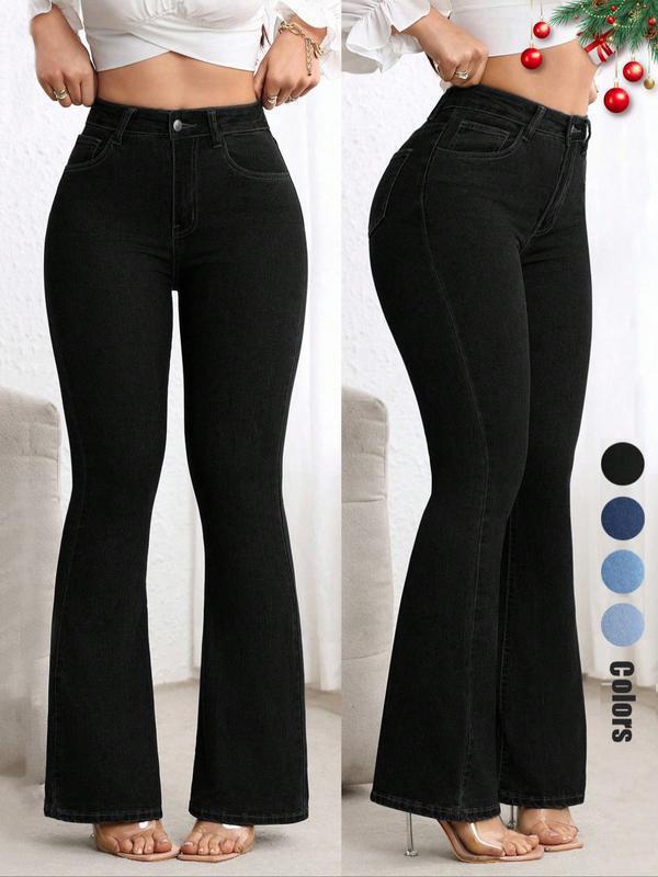 Flare Leg Women's Jeans For Europe And The US by GJG Denim
