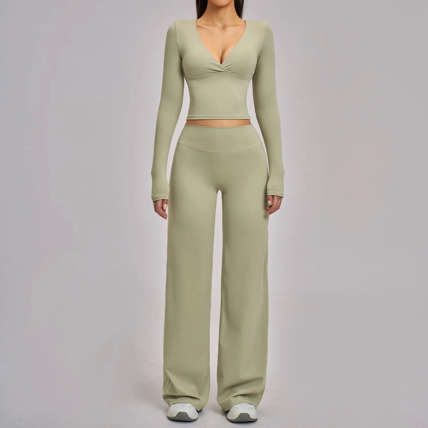 Women's All-Match Casual Yoga Outfit Set by GJG Denim