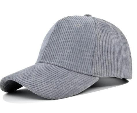 Versatile Curved Brim Corduroy Hat by GJG Denim