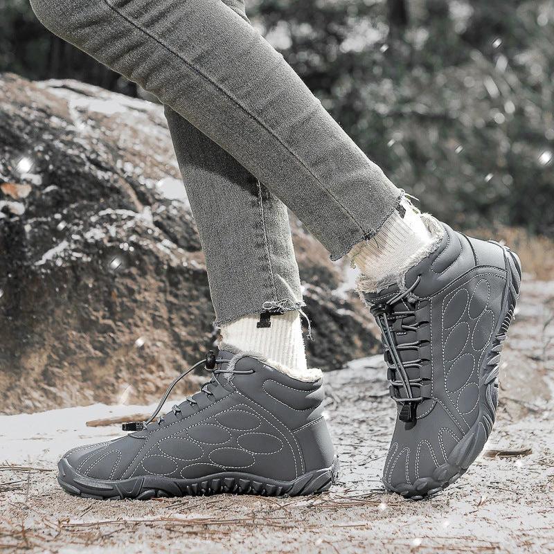 Men's Outdoor Sports Cotton Fleece-lined Warm Snow Boots by GJG Denim