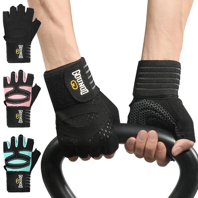 Fitness Gloves Lengthened Exercise Breathable And Wearable by GJG Denim