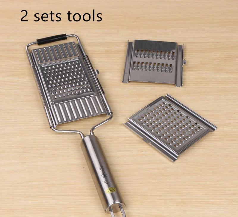 Stainless Steel Grater, Vegetable And Fruit Slicer, Peeler by GJG Denim