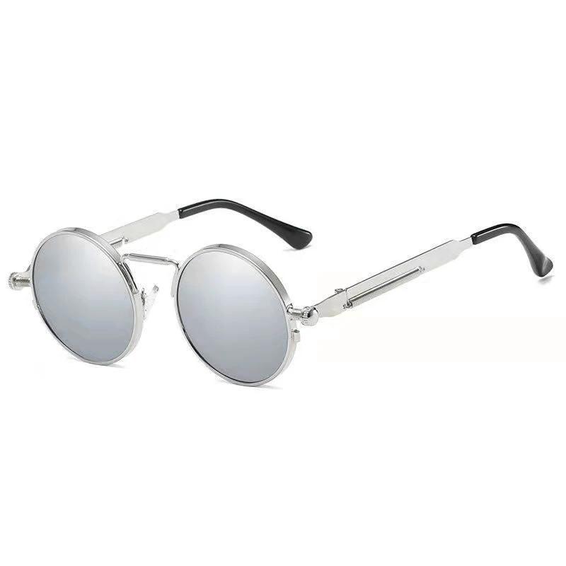 Stylish Round Steampunk Sunglasses by GJG Denim