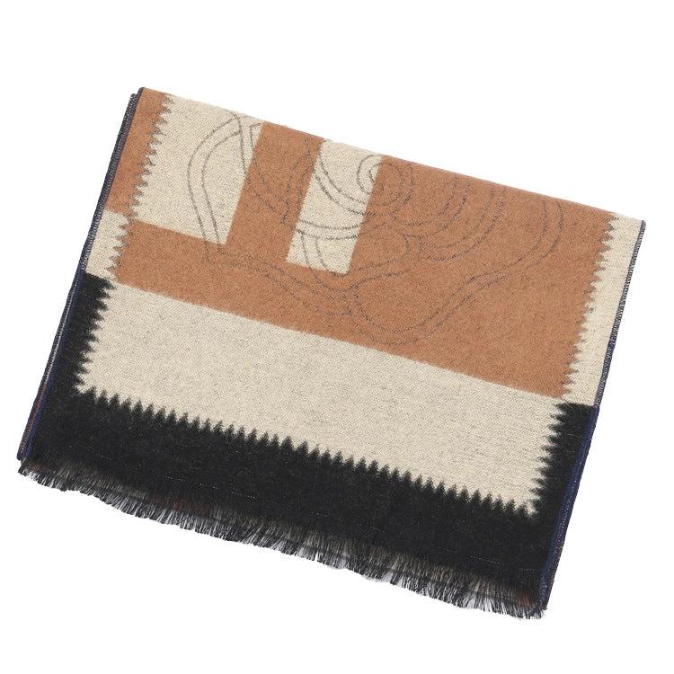 Men's Color Blocking Scarf by GJG Denim