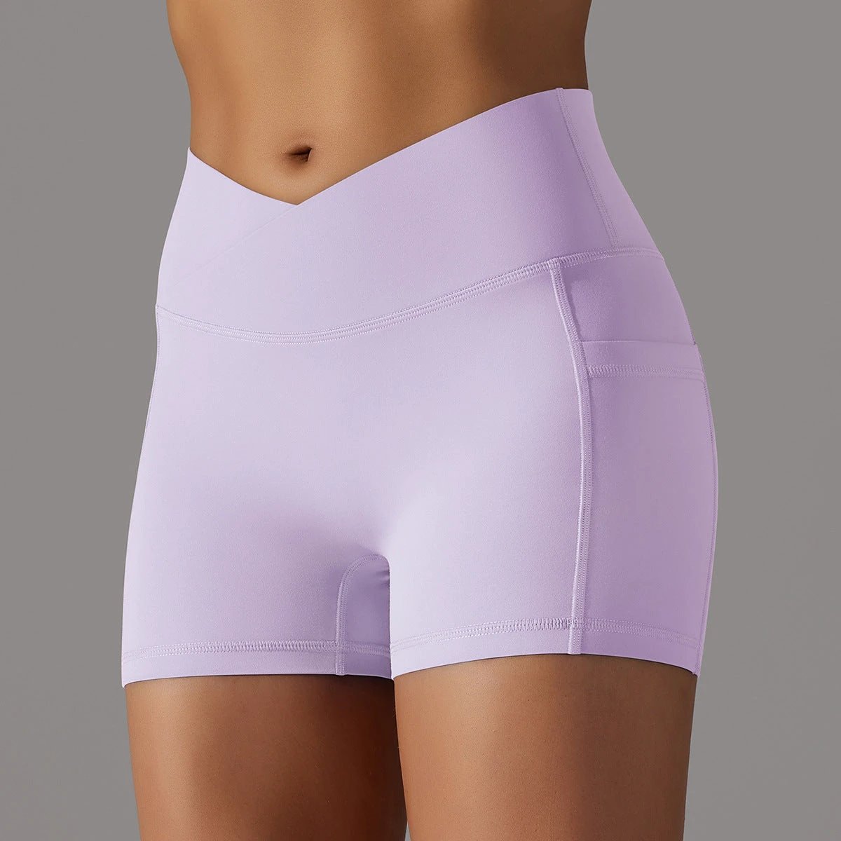 Yoga Shorts With Phone Pocket Design Fitness Sports Pants For Women Clothing by GJG Denim