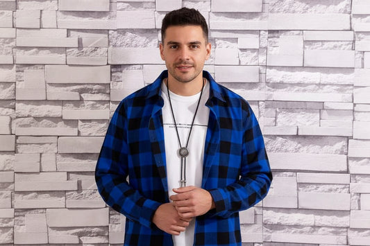 Men's Long Sleeve Casual Shirt by GJG Denim