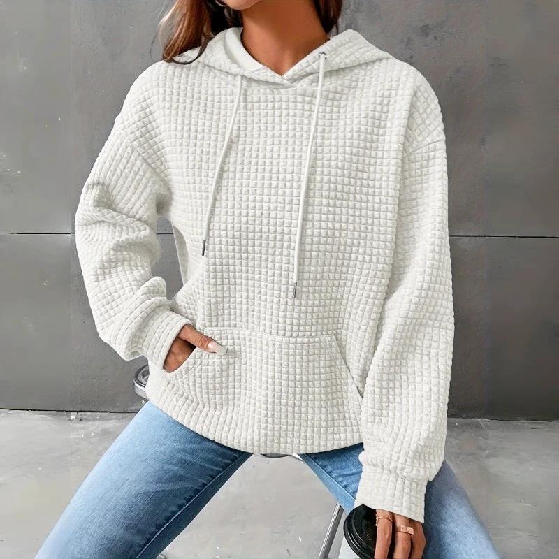 Women's Loose Fitting Hooded Long Sleeved Sweatshirt by GJG Denim