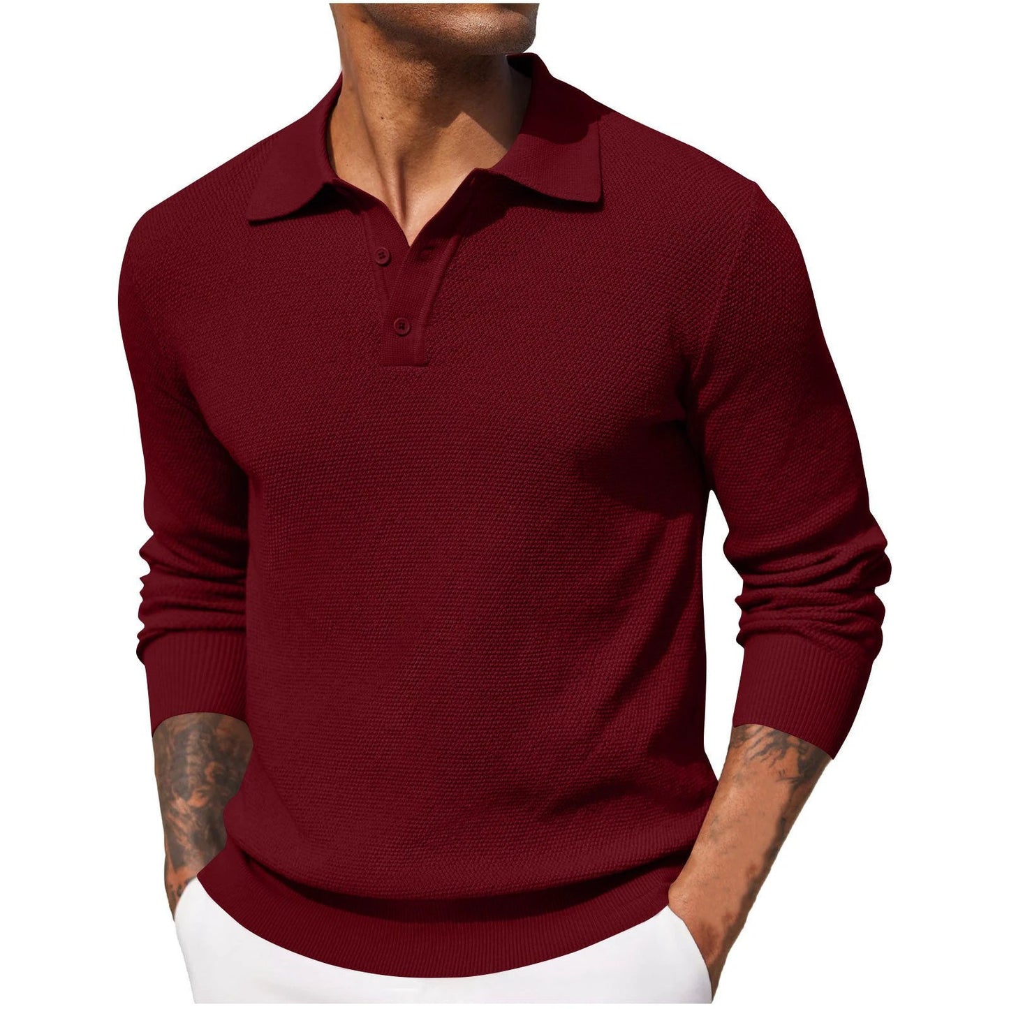 Men's Casual Long Sleeve Shirt by GJG Denim