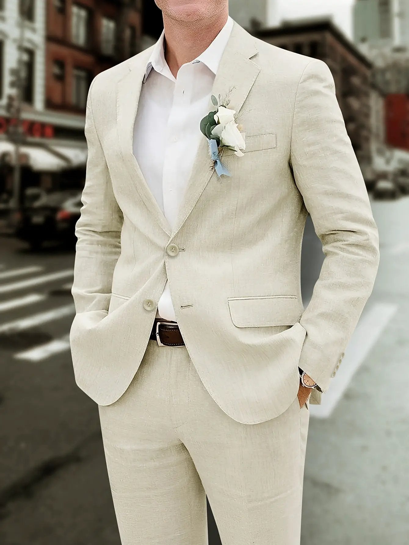 Korean-style Fashionable Casual Mens Blazer by GJG Denim