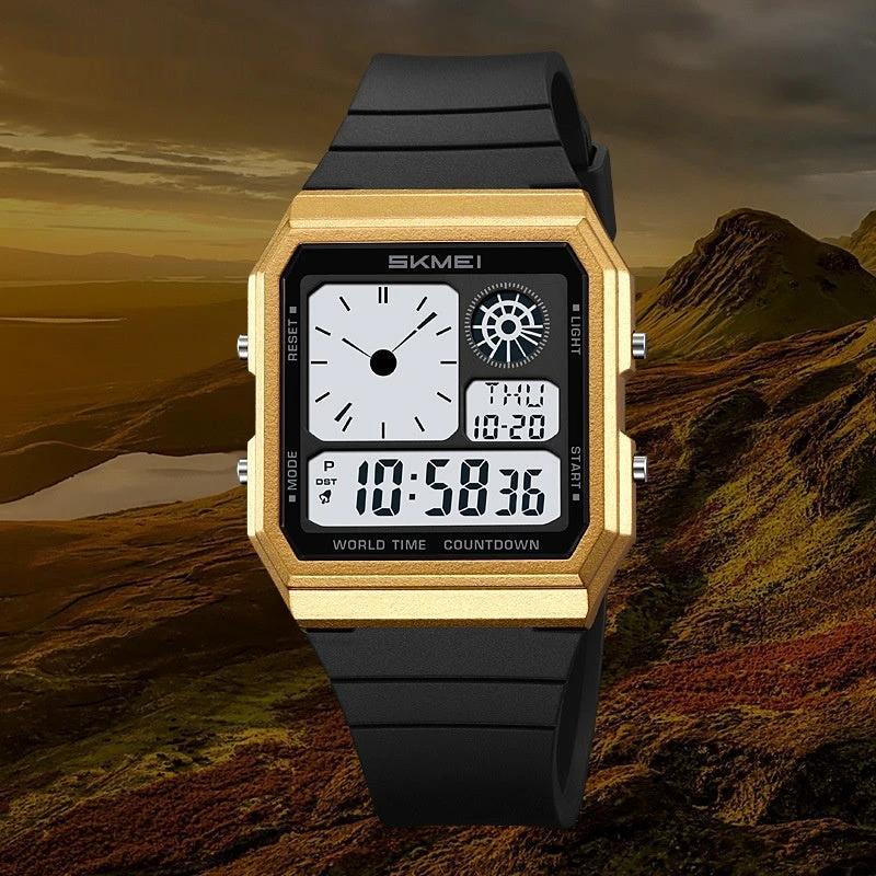 Men's Waterproof Multifunctional Electronic Sports Watch by GJG Denim