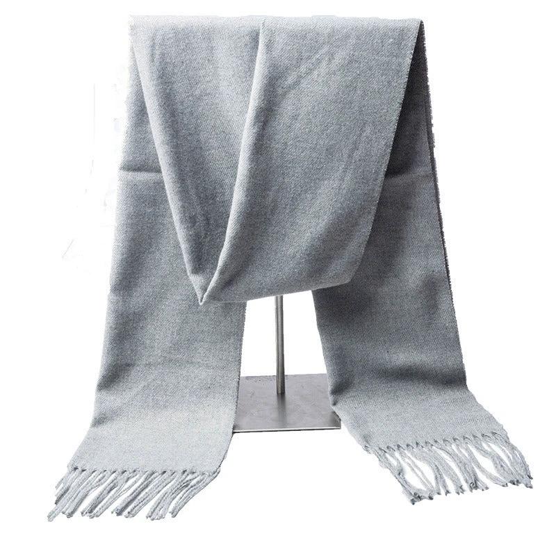 Men's Fashion Simple Thickened Imitation Cashmere Scarf by GJG Denim