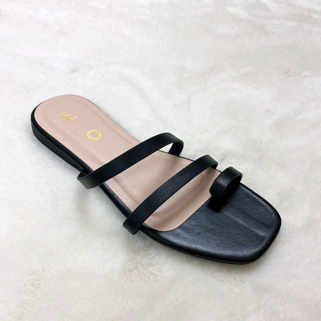 Women's flat slippers by GJG Denim