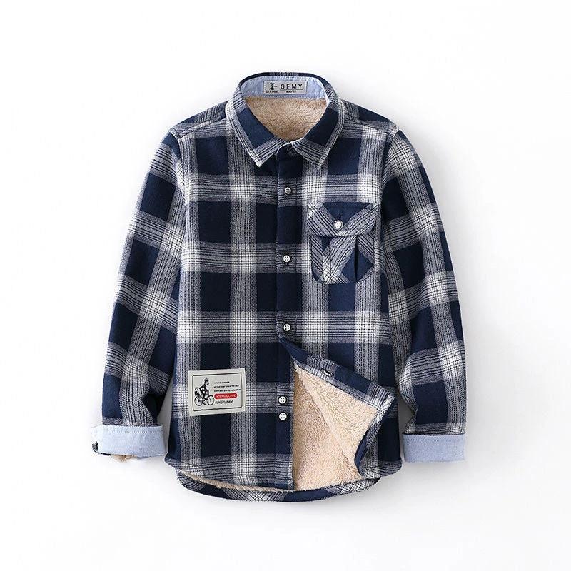 Boys plaid shirt long sleeve by GJG Denim
