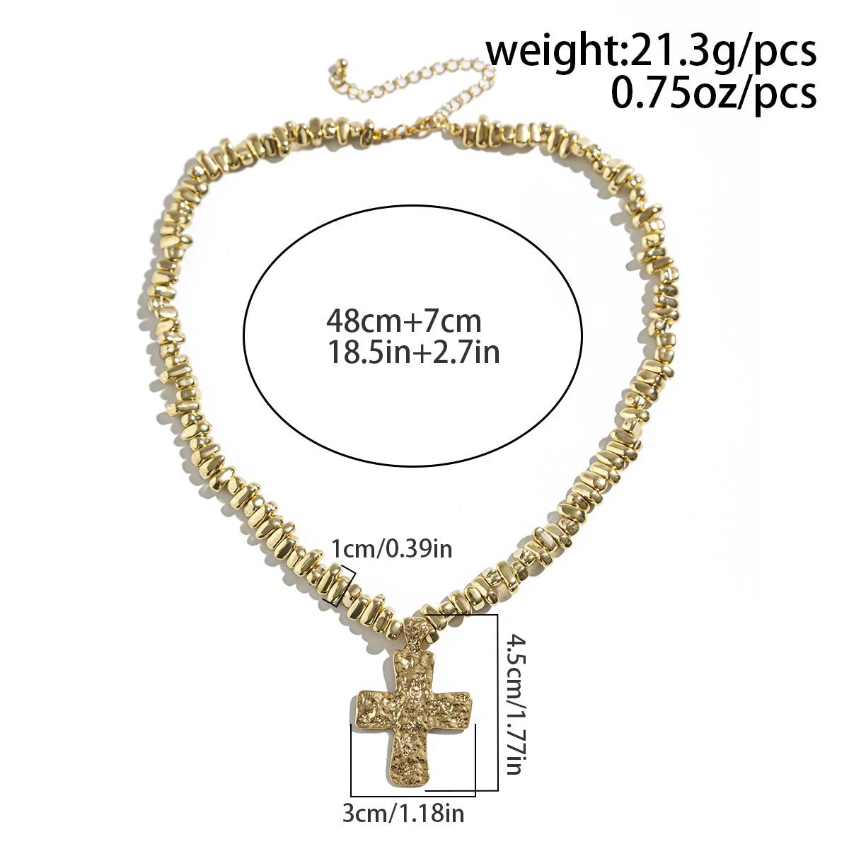 Niche Uniquely Shaped Beaded Necklace For Men by GJG Denim