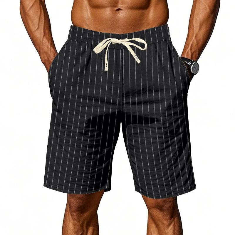 Men's Relaxed-fit Breathable Linen Shorts by GJG Denim