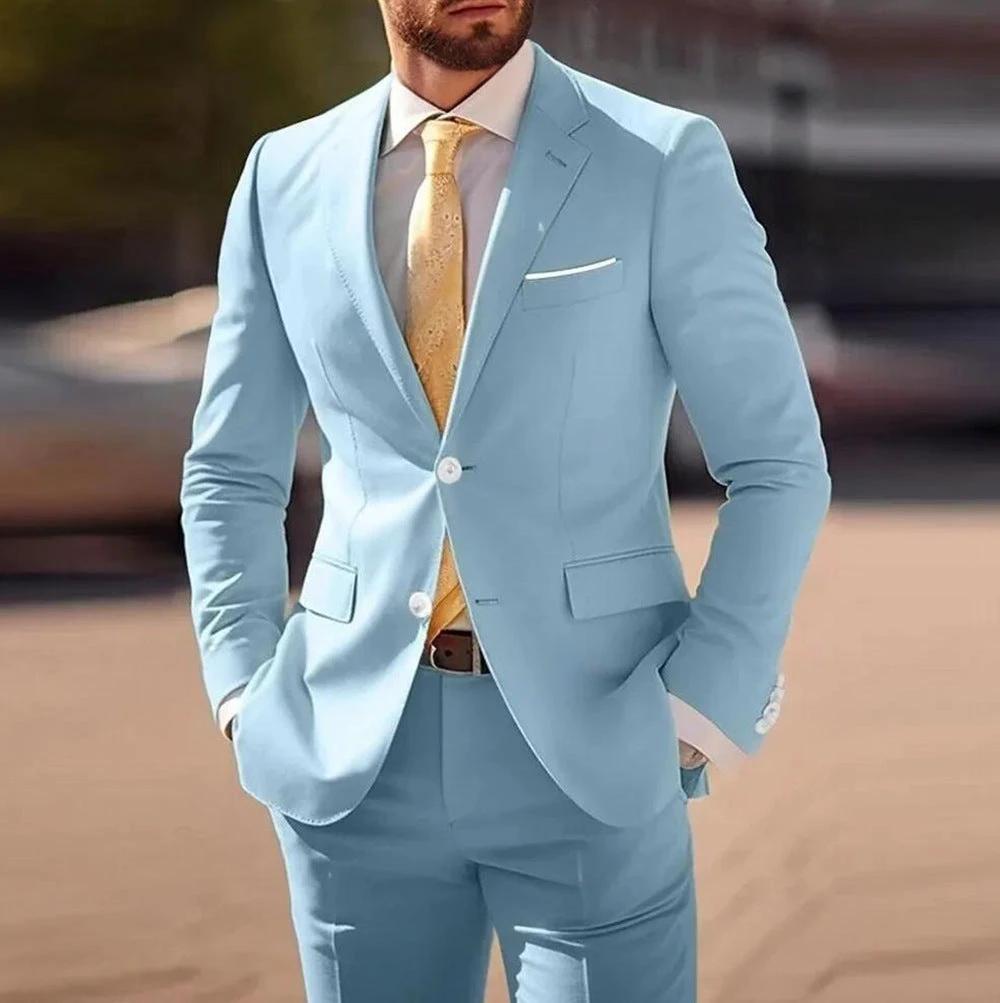 Men's Two-piece Suit by GJG Denim