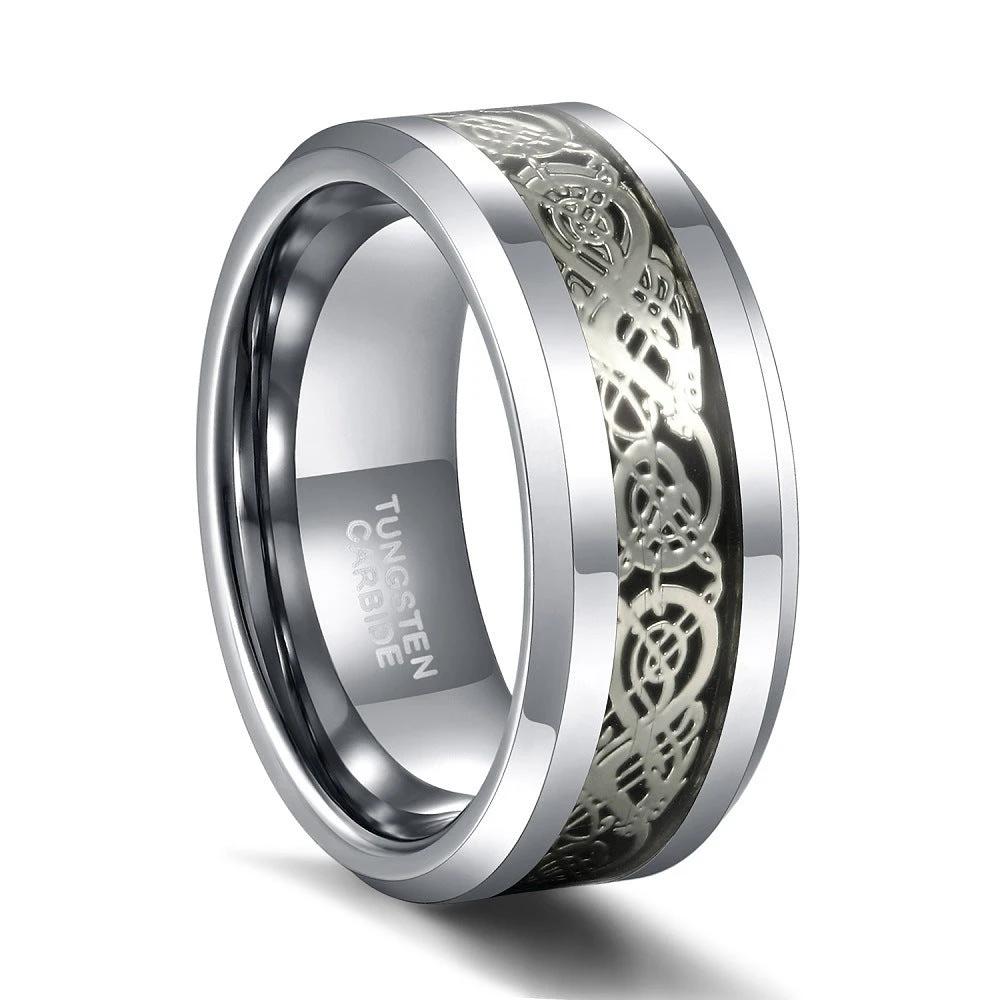 Personalized Men's High Sense Tungsten Ring by GJG Denim