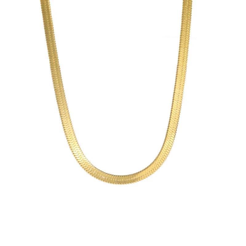 Stainless Steel Snake Chain Necklace For Men by GJG Denim